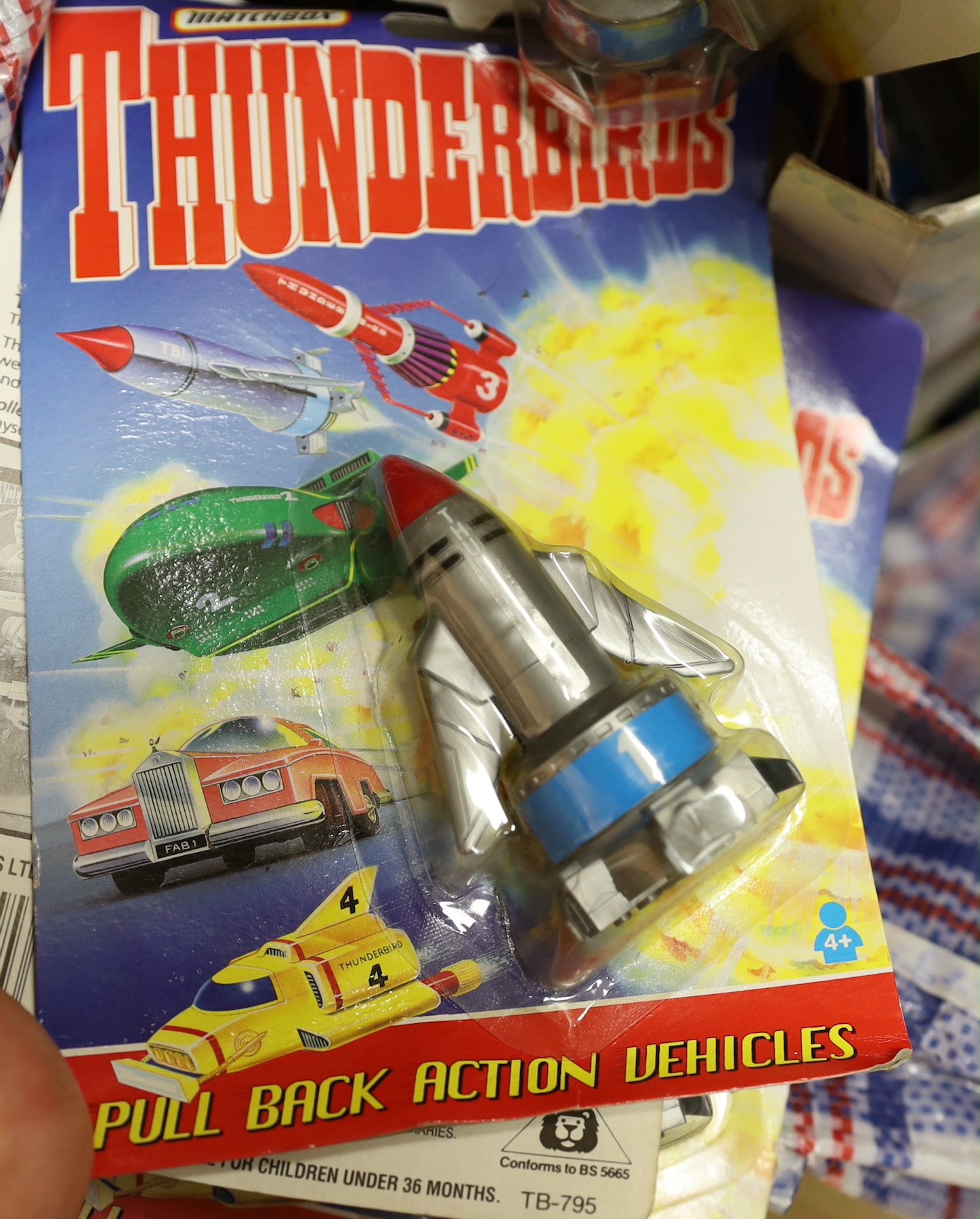 Miscellaneous toys, some boxed, including Matchbox Thunderbirds